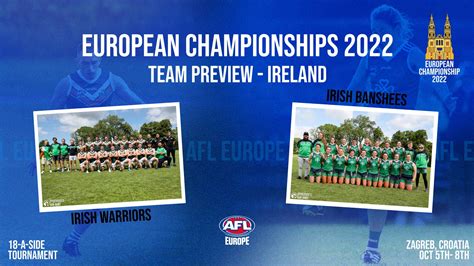 European Championships Team Previews Ireland • Afl Europe