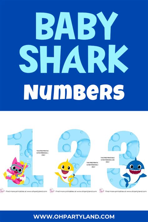 Baby Shark Numbers Oh Partyland