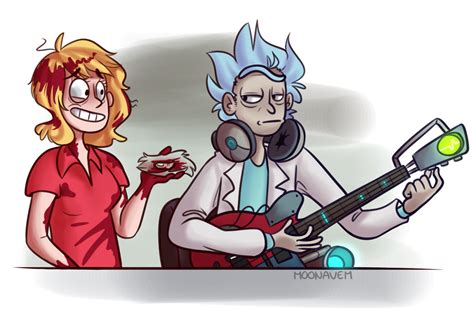 Beth Smith And Rick Sanchez In Rick And Morty Season 3 Episode The