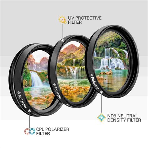 Polaroid Filter Kit 67mm Mc Uv Cpl Nd9 Pl3filnd67 Tsbohemiacz