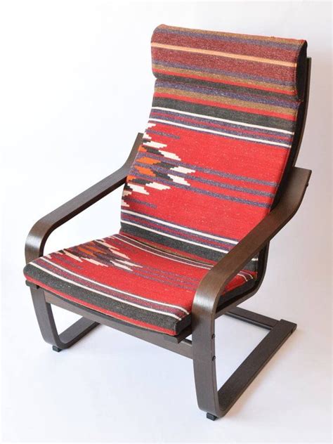 After you've put the cushion back on the chair, simply tuck the fabric into the two. Ikea Poang Chair Cushion Kilim Rug Cover 049 | Etsy | Ikea ...