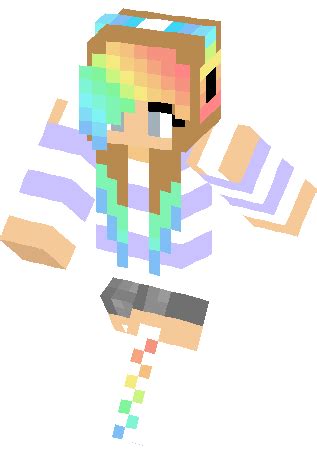 Cute Rainbow Girl Skin | Minecraft Skins | Minecraft girl skins, Minecraft skins cute, Minecraft ...