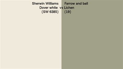 Sherwin Williams Dover White Sw 6385 Vs Farrow And Ball Lichen 19