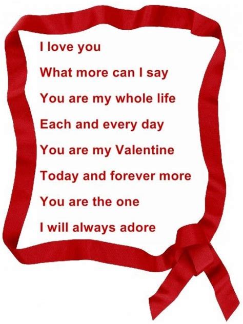 Romantic Valentine Valentines Poems Valentines Day Poems Valentine