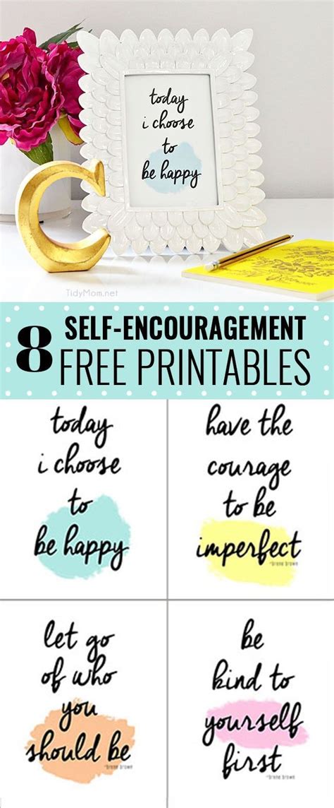 Free Self Encouragement Printables