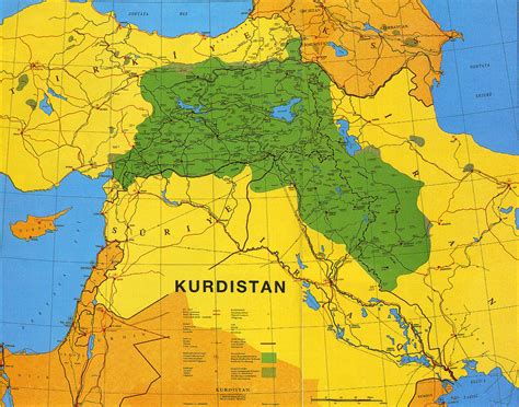 Map Of Greater Kurdistan Kurdistan Old Map Map