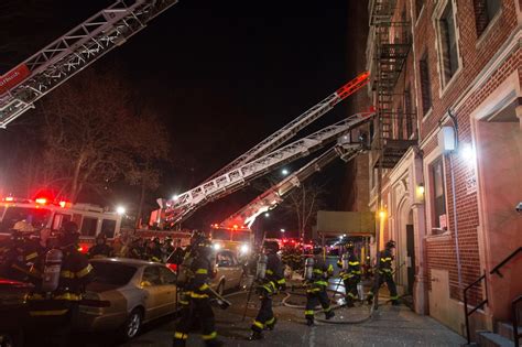 Brooklyn Residents Seek Shelter After Fire Rips Through Building