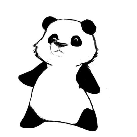 Cute Panda Drawing Panda Illustration Chibi Panda