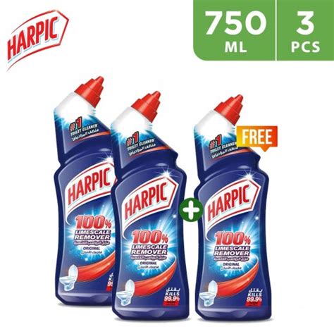 buy harpic original limescale remover toilet cleaner liquid 750 ml 2 1 free توصيل