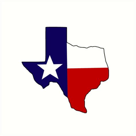 Texas Flag Outline Svg