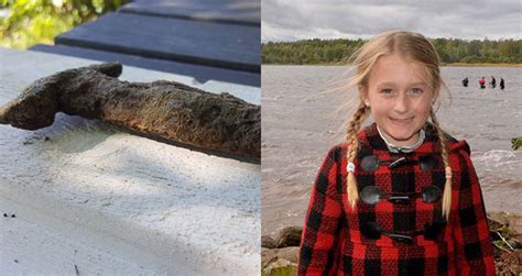 8 Year Old Girl Pulls 1500 Year Old Sword Out Of Swedish Lake