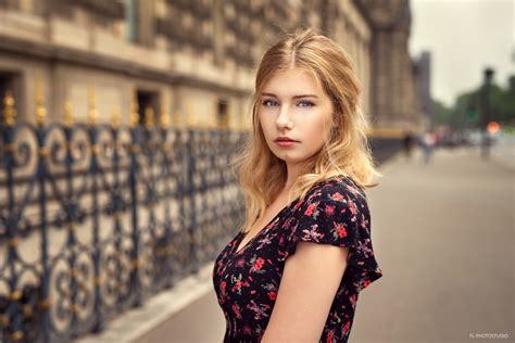 Wallpaper Blonde Portrait Lods Franck Women Outdoors X