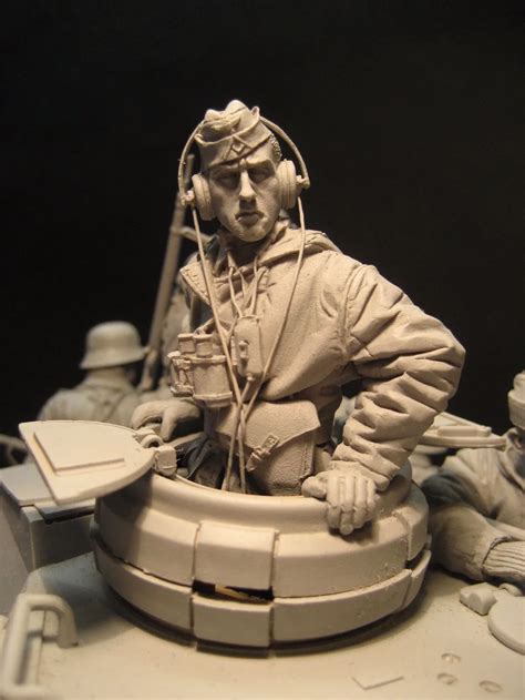 New Unassembled 1 16 The Tank Captain A Bust 120mm Figures Resin Kit