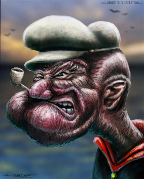 Popeye Realistic By Atomiccircus On Deviantart Popeye The Sailor Man