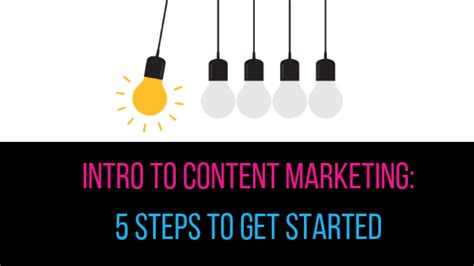 Intro To Content Marketing 5 Steps To Get Started