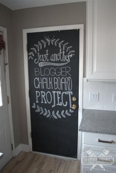 Once the primer has dried completely, stir your paint. Painting A Chalkboard Door | Chalkboard paint doors, Painted doors, Chalkboard