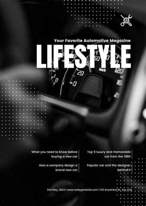 Page 2 Free And Customizable Car Magazine Cover Templates Canva