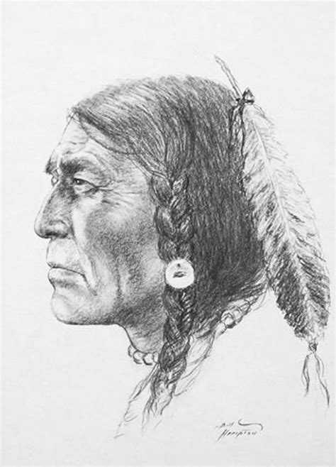 An Old Drawing Of A Native American Woman