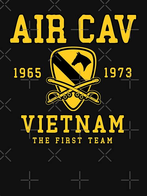 1st Cavalry Division The First Team Air Cav T Shirt For Sale By