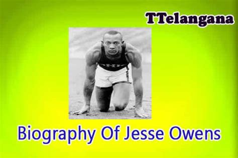 Biography Of Jesse Owens