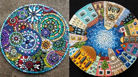 Beautiful Mosaic Art And Craft Design And Ideas Youtube