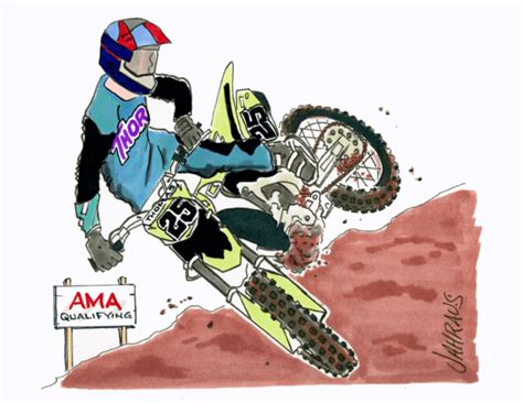 Motocross Cartoon | Fun Gift for Motocross Rider