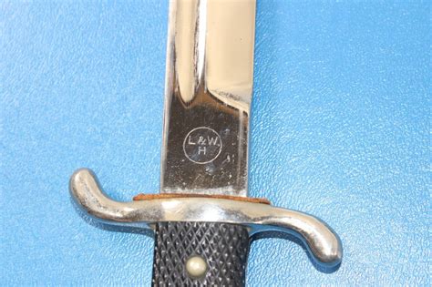 Rare Wwii German Dress Dagger Bayonet Knife Landw H Scabbard Ebay