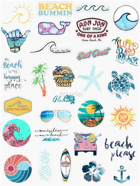 Summer Sticker Pack Sticker By Amariei Redbubble Cute Stickers