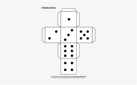 Template For Paper Dice