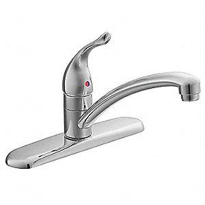 Operated by lever located on the top or side of the faucet. MOEN Chrome, Low Arc, Kitchen Sink Faucet, Manual Faucet ...
