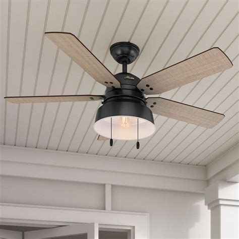 Hunter Fan 52 Mill Valley 5 Blade Outdoor Ceiling Fan And Reviews