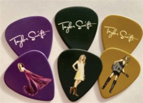 Taylor Swift Speak Now 2022 Signature Eras Guitar Picks Set 3 Pickbay