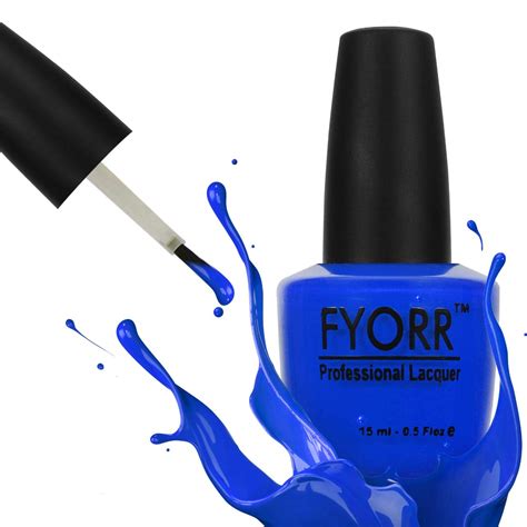 Buy Fyorr Royal Dark Blue Enamel Nail Polish Long Lasting 15ml Dark