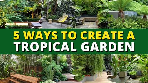 5 Ways to Create a Tropical Garden 🌿🍃 Garden Trends 👍👌 - YouTube