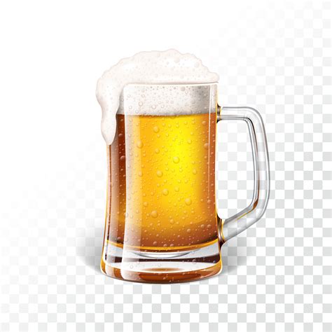 Vector Illustration With Fresh Lager Beer In A Beer Mug 358193 Vector