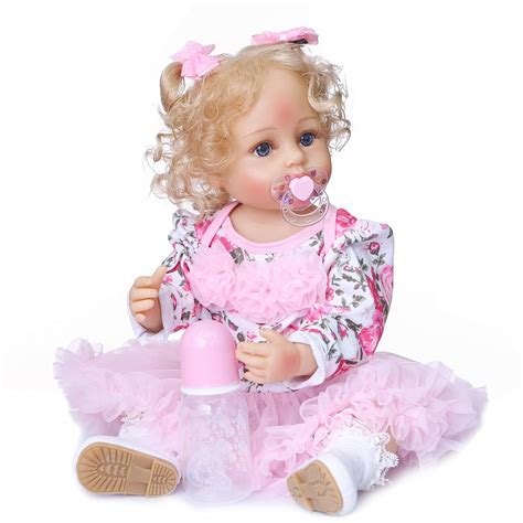 Buy Mnmj Reborn Baby Dolls Silicone Full Body Girls 22 Inch Blonde