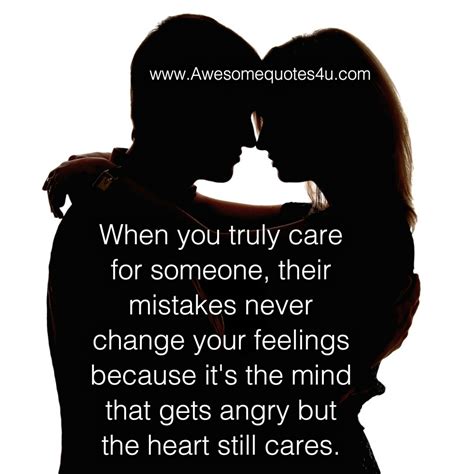 When You Truly Care For Someone