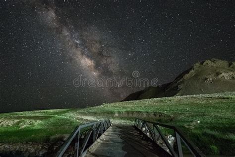 Milky Way At Tso Moriri Lake In Ladakh India Stock Photo Image Of