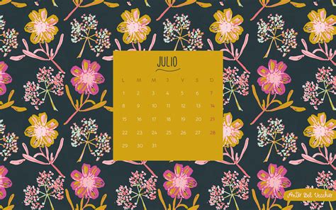 Calendarios Julio Para Descargar Gratis Actitud Y Alegría