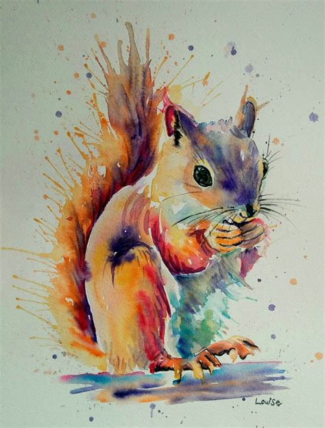 Collection by sammie justesen norlights press • last updated 10 days ago. Watercolour Squirrel | Squirrel art, Squirrel painting ...
