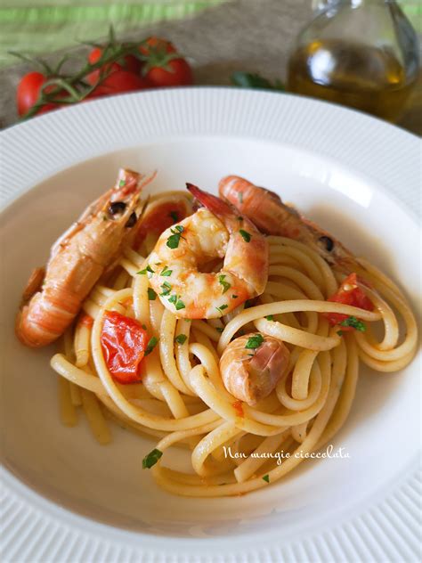 La ricetta di oggi è: Linguine con scampi e mazzancolle - Non mangio cioccolata