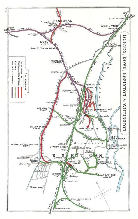 An Old Map Shows The Railroad Lines