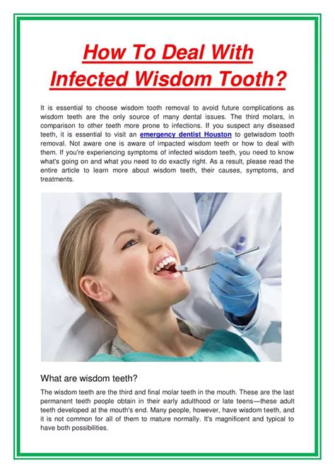 Ppt How To Deal With Infected Wisdom Tooth Powerpoint Presentation