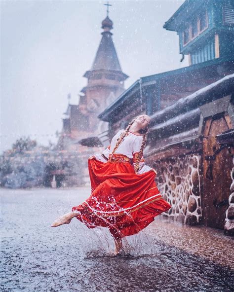 Russian Photographer Kristina Makeeva Captures Women In Dresses Set Against Magical Landscapes