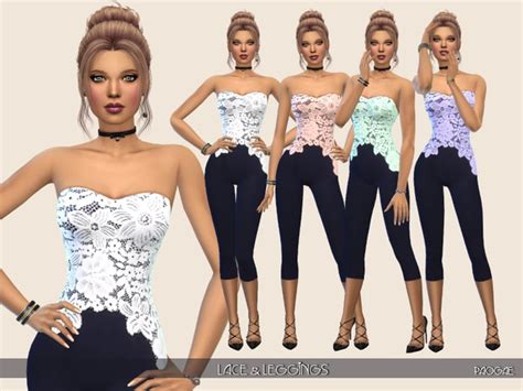 Lace And Leggings By Paogae At Tsr Sims 4 Updates