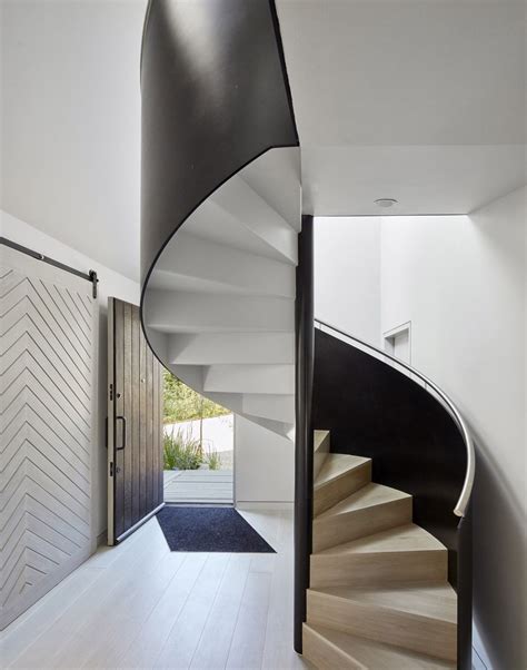 Narrow Spiral Staircase Designed By Studio Platform 5 Architects
