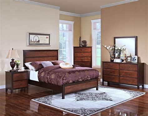 Bishop African Chestnut Ginger Panel Bedroom Set From New Classics 00
