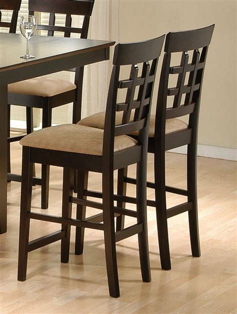 Add the finishing touches to your breakfast bar with a finely crafted stool. Counter Height Chairs by Coaster (pack of 2) | Counter ...