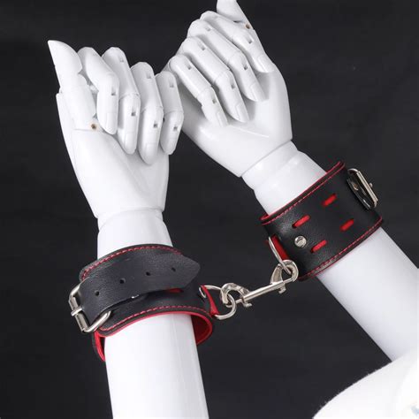 high quality adult game sex toys bdsm restraint bondage slave fetish pu sexy leather handcuffs