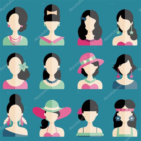 Different Women Fashion Styles Stock Illustration By ©lianella 48675395